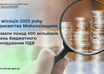 За 11 місяців 2025 року підприємства Миколаївщини отримали понад 600 млн грн бюджетного відшкодування ПДВ