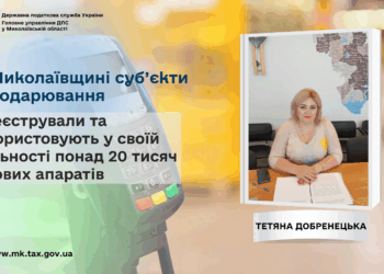 На Миколаївщині суб’єкти господарювання зареєстрували та використовують у своїй діяльності понад 20 тисяч касових апаратів
