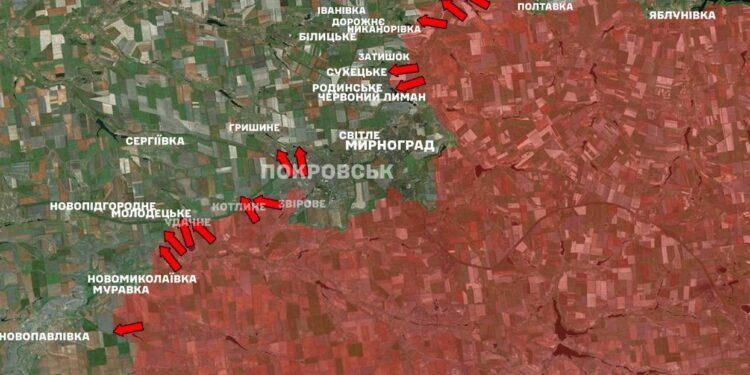 З 223 боїв за добу на фронті 57 було на Покровському напрямку – Генштаб