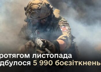 У листопаді-2025 на фронті відбулася рекордна кількість боїв