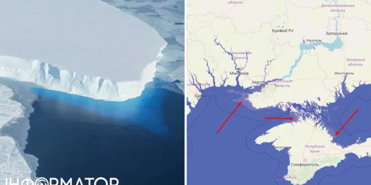Зрушив з місця Льодовик Судного дня – якщо розтане, затопить Нью-Йорк і Амстердам, Миколаїв і пів Одеси