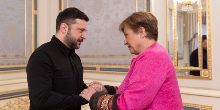 Володимир Зеленський і Крісталіна Георгієва обговорили підтримку України з боку МВФ
