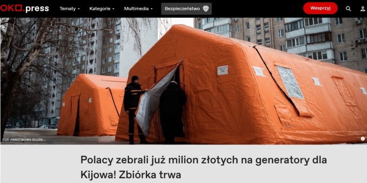 «Тепло з Польщі для Києва» – поляки за кілька годин назбирали на 100 генераторів для української столиці, — ЗМІ