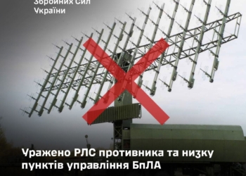 Уражено РЛС противника та низку пунктів управління БпЛА на тимчасово окупованій території
