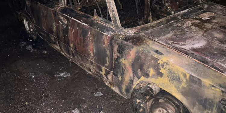 Ще один підпал на Миколаївщині – чоловік із помсти підпалив автівку родички (ФОТО)