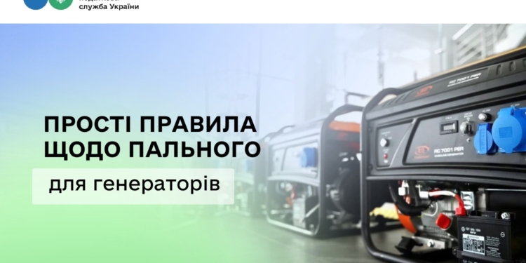 Бізнес працює в складних умовах – ДПС нагадує прості правила щодо пального для генераторів