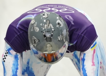 Владислав Гераскевич на Олімпіаді-2026 вийшов в шоломі, на якому зображені загиблі українські атлети (ФОТО)