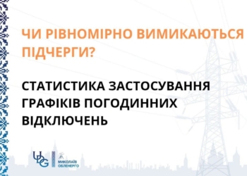 Всім погано однаково – Миколаївобленерго статистику без світла для кожної підчерги