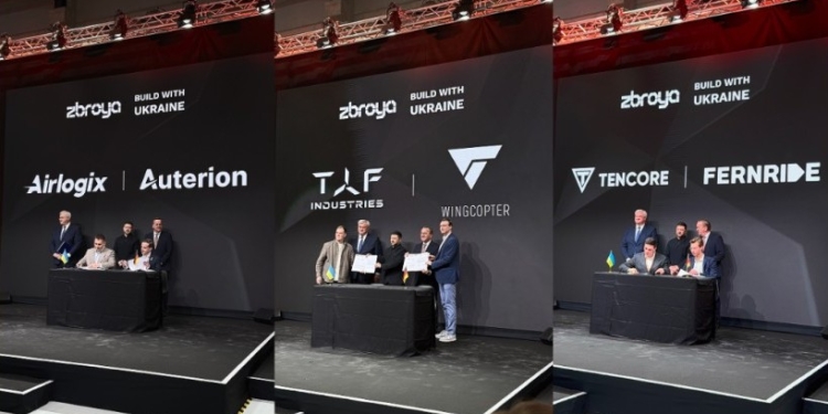 Три українські компанії  підписали у Мюнхені домовленості про створення спільних підприємств у Німеччині з виробництва БпАК з ШІ та БпЛА