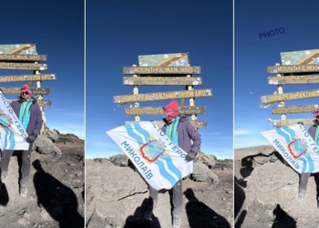 Спортсменка з Миколаєва розгорнула на Кіліманджаро прапор міста та присвятила сходження українським воїнам