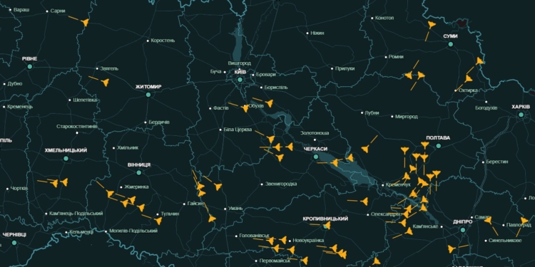 Чергова масована ракетного дронова атака ворога на Україну. Що вже відомо