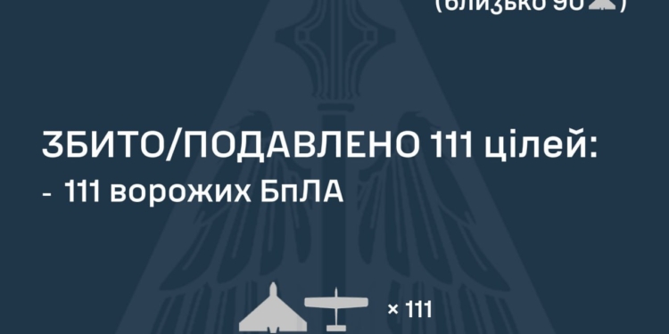 У ніч на 4-ті роковини повномасштабної війни росіяни атакували Україну «Іскандером» та 133-ма БпЛА
