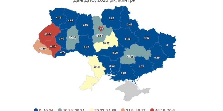 В Україні надходження від туристичного збору зросли на третину за рік