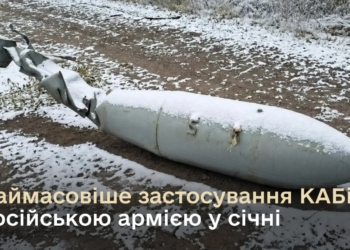 У січні російська авіація скинула найбільшу кількість КАБів за всі попередні місяці війни