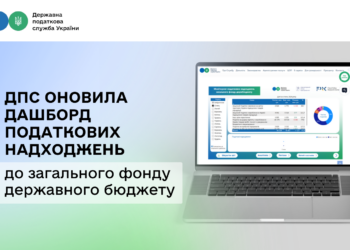 ДПС оновила дашборд податкових надходжень до загального фонду державного бюджету