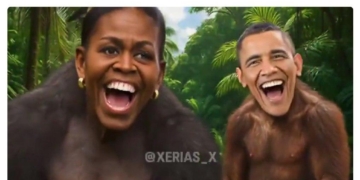 Вже дно? Вже дно – Трамп опублікував ролик з Бараком і Мішель Обамою в образі мавп (ВІДЕО)