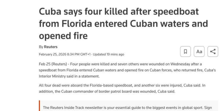 Кубинці розстріляли катер під прапором США