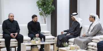 Зеленський зустрівся з президентом ОАЕ Мухаммадом бін Заїдом Аль Нагаяном (ВІДЕО)
