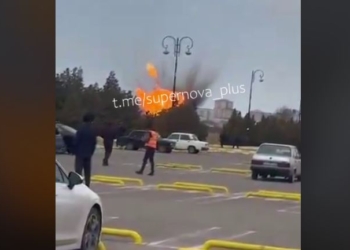 Іранські безпілотники атакували азербайджанський аеропорт в Нахічевані – один дрон впав біля школи (ВІДЕО)