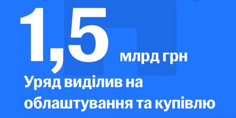 Уряд виділив 1,5 млрд.грн. на облаштування та купівлю житла для ВПО