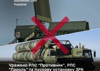 Генштаб підтвердив ураження російських РЛС “Противник”, РЛС “Пароль” та пускову установку ЗРК С-400 “Тріумф” у Криму