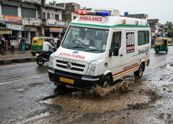 В Індії вибоїна на дорозі повернула жінку до життя