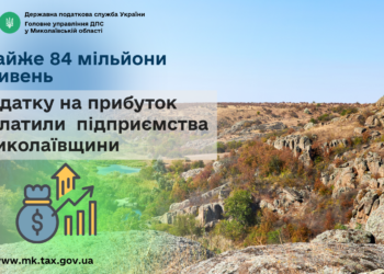 Підприємства Миколаївщини сплатили майже 84 млн грн податку на прибуток