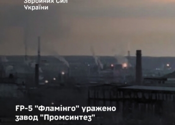 FP-5 “Фламінго” уражено російський завод “Промсинтез”