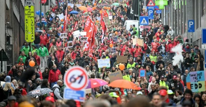 У Брюсселі 100 тисяч людей влаштували антиурядовий протест