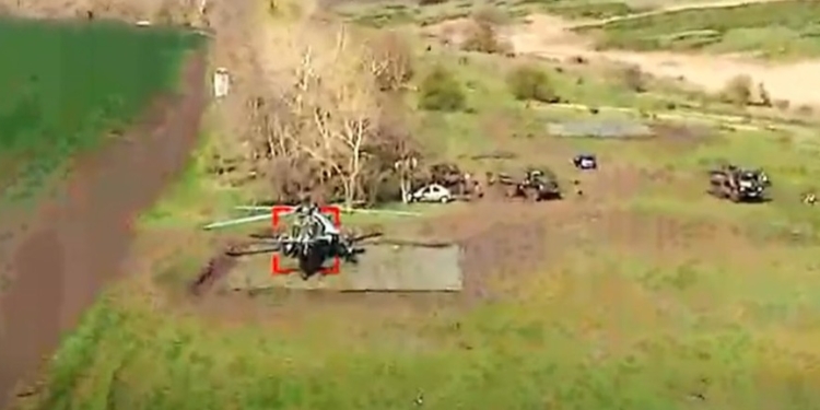 Українські дрони у Воронезькій області уразили 2 гвинтокрили (ВІДЕО)