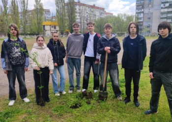 У Миколаєві на Намиві діти посадили клени, горіхи, шовковицю і китайські фініки (ФОТО)