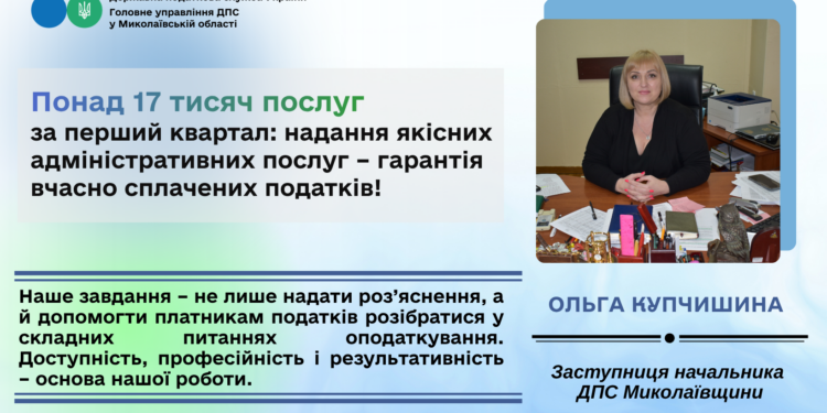 Понад 17 тисяч послуг за перший квартал: надання якісних адміністративних послуг – гарантія вчасно сплачених податків!