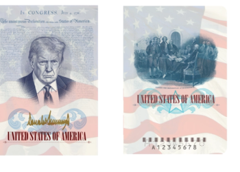 Де ще він встигне наслідити? У США випустять паспорти з Трампом на обкладинці