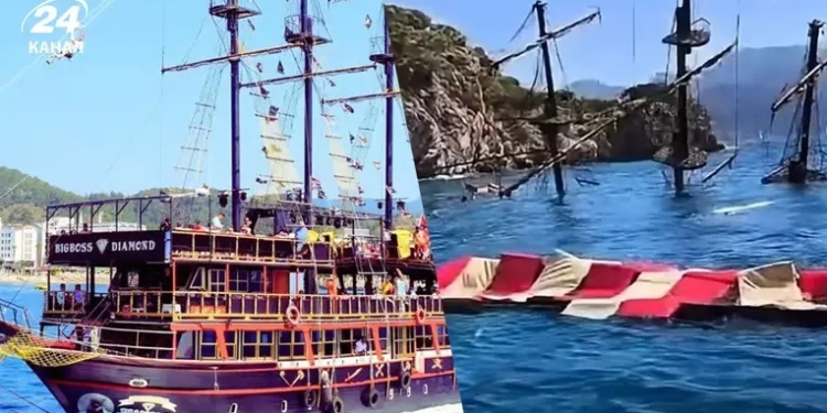 У берегів Туреччини затонув туристичний човен із 148 людьми на борту (ВІДЕО)