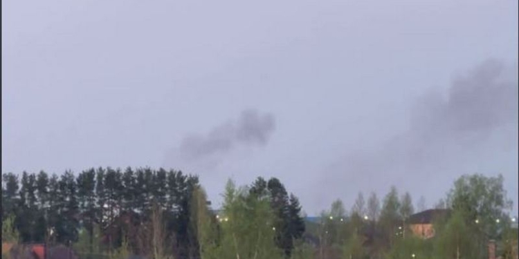 У Московській області дрони атакують військові об’єкти (ВІДЕО)