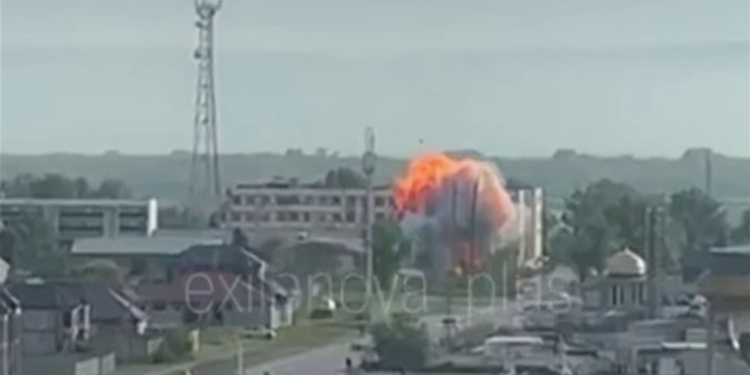 Дрони атакували Грозний (ВІДЕО)