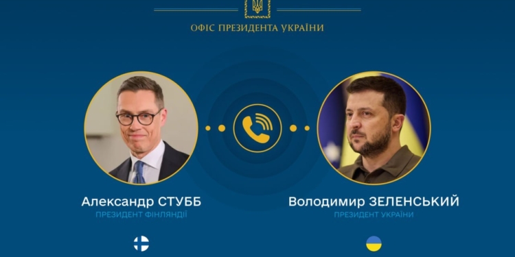 Зеленський та Стубб скоординували позиції напередодні зустрічей і перемовин цього тижня