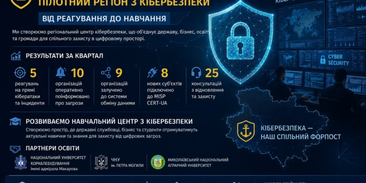 Миколаївщина формує регіональну систему кіберзахисту та запускає навчальний центр з кібербезпеки