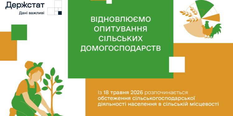 Держстат відновлює опитування сільських домогосподарств