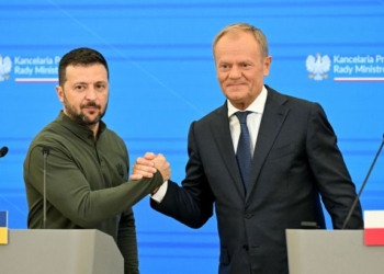 Український президент Володимир Зеленський та прем'єр Польщі Дональд Туск/ Фото Getty Images