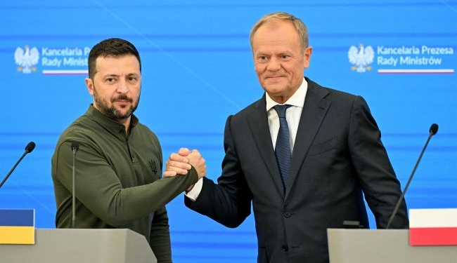 Український президент Володимир Зеленський та прем'єр Польщі Дональд Туск/ Фото Getty Images