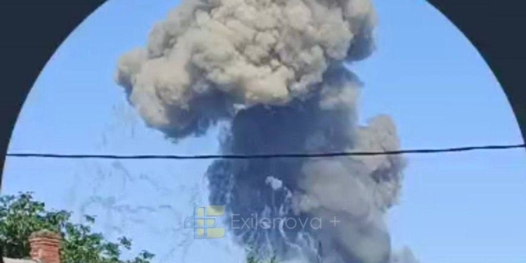 На Бєлгородщині потужний вибух на складі боєприпасів (ВІДЕО)