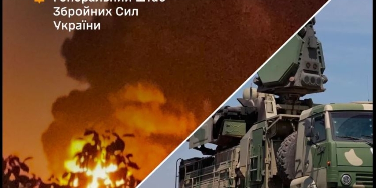 Генштаб підтвердив ураження НПЗ “Ильський”, ЗРГК “Панцир” та корабля (ВІДЕО)