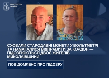 Двоє жителів Миколаївщини намагалися у вольтметрі переправити ольвійські монети за кордон — тепер мають підозру