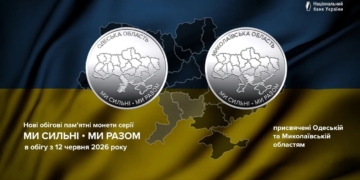 НБУ випустив нові обігові пам’ятні монети, присвячені Миколаївській та Одеській областям (ФОТО)