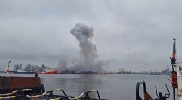 Вибух у румунському порту Констанца – здетонував морський дрон (ВІДЕО)