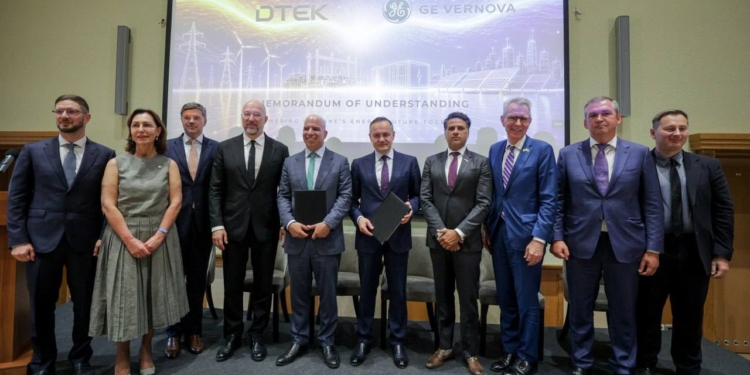ДТЕК та американська GE Vernova домовились про будівництво в Україні парогазової електростанції