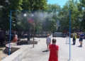 У Миколаєві встановили водяні арки – для охолодження перехожих (ФОТО)