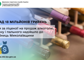 Понад 18 млн грн плати за ліцензії на продаж алкоголю, тютюну і пального надійшло до скарбниць Миколаївщини