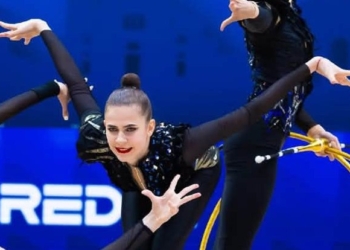 Миколаївська гімнастка Валерія Перемета у складі команди стала бронзовою призеркою етапу Кубка світу з художньої гімнастики (ФОТО)